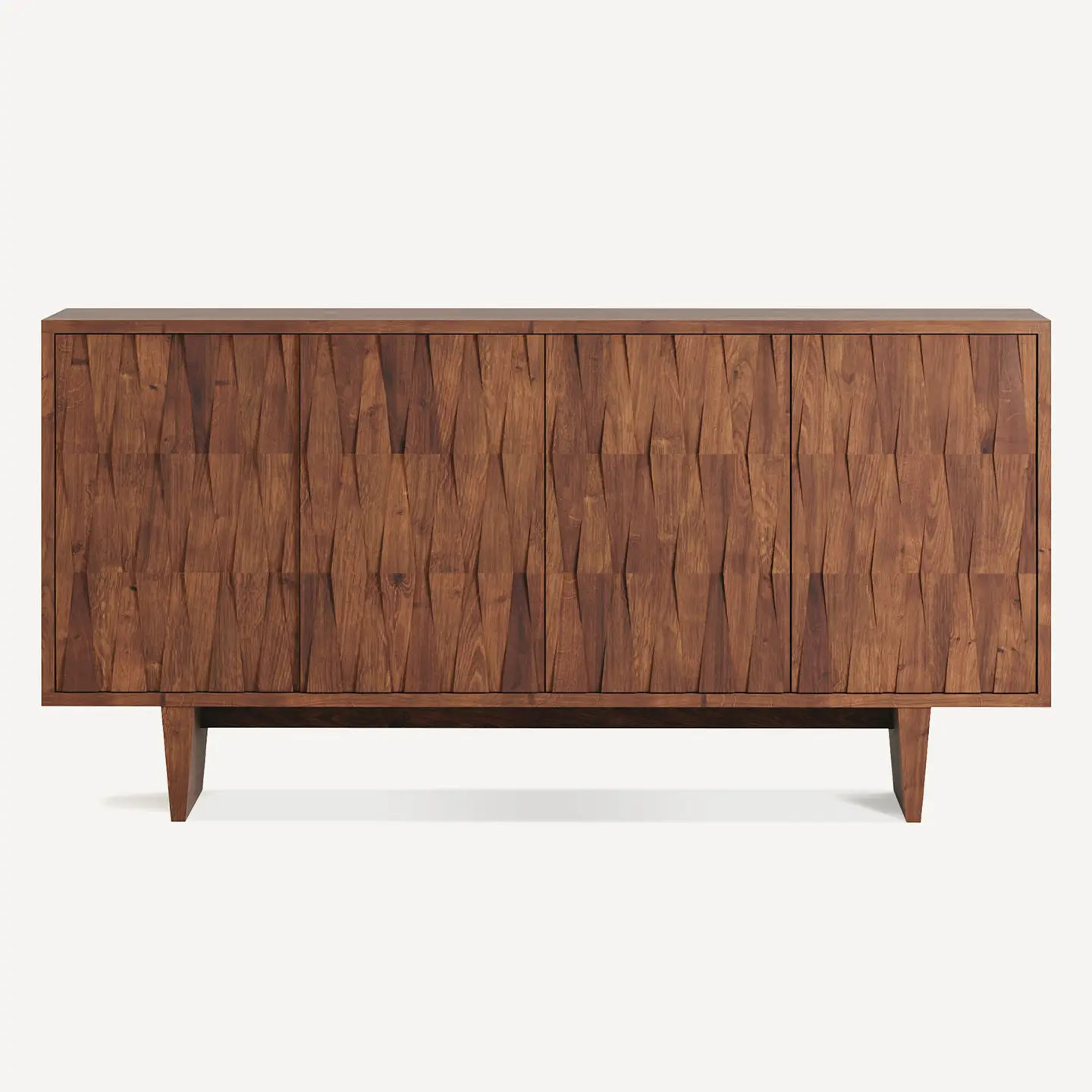 Tangent walnut solid-wood sideboard shown from the front on a plain background